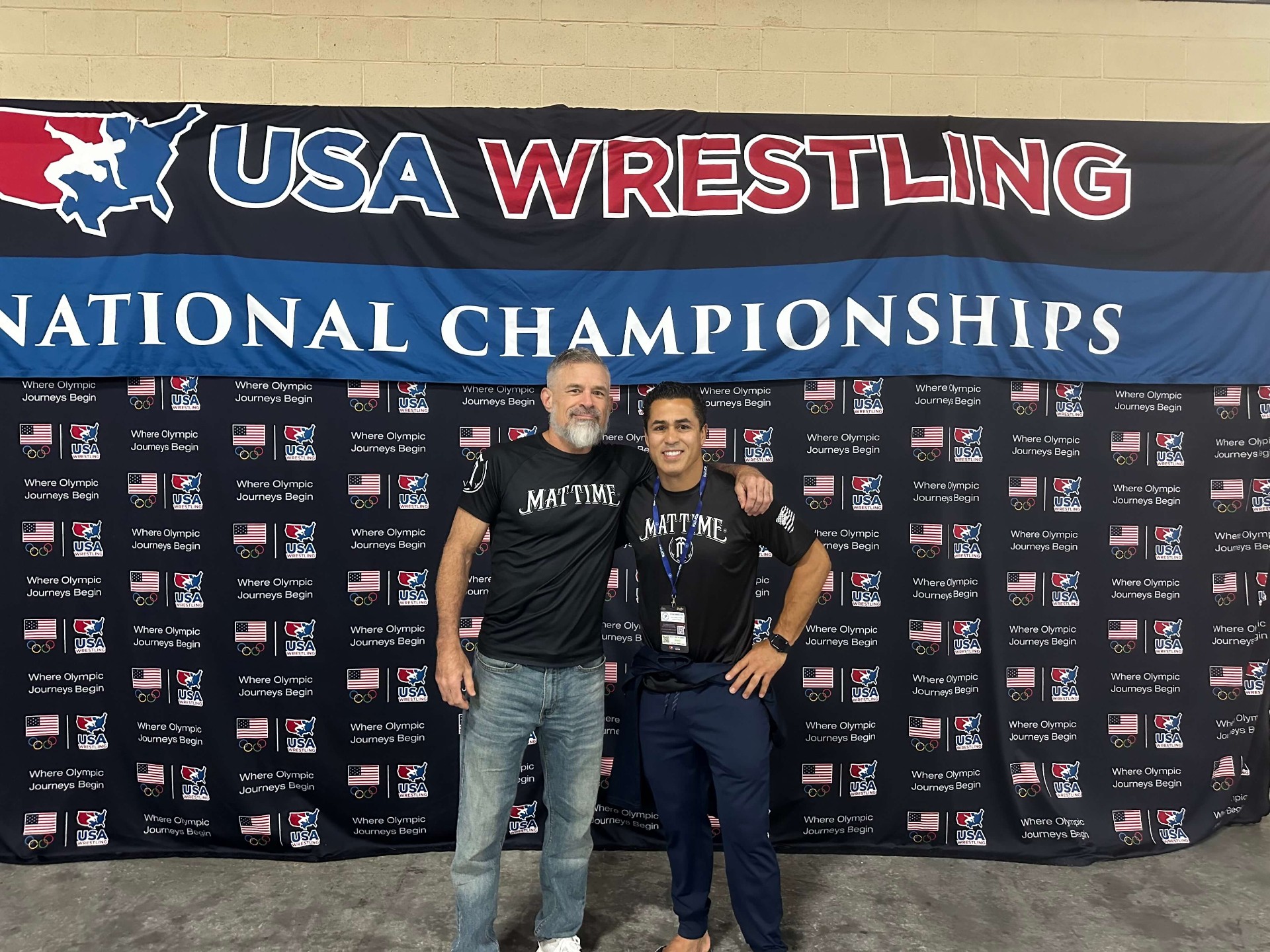 Coach Adrian Garcia at the USA Wrestling National Championships