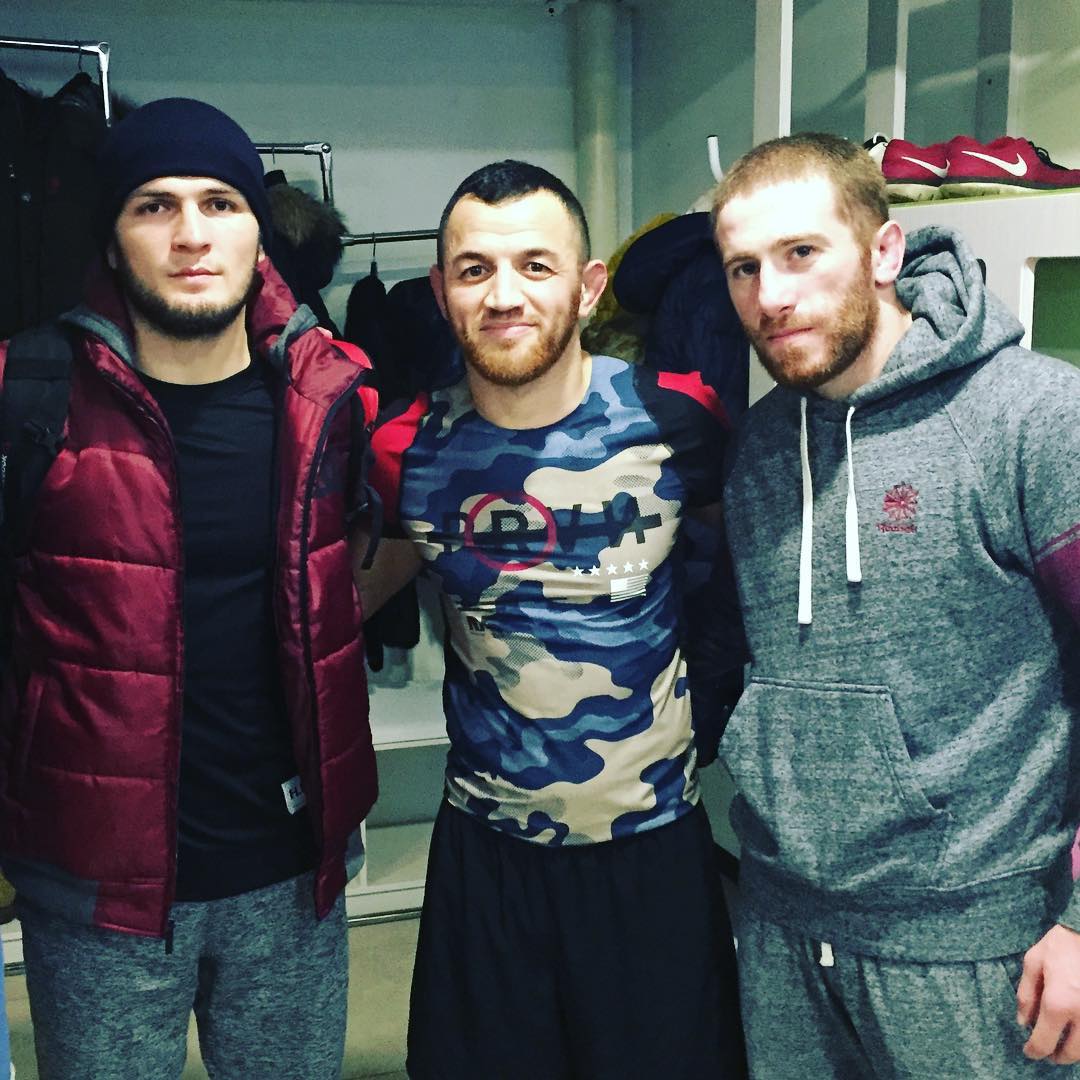 Coach Tagirov with Khabib