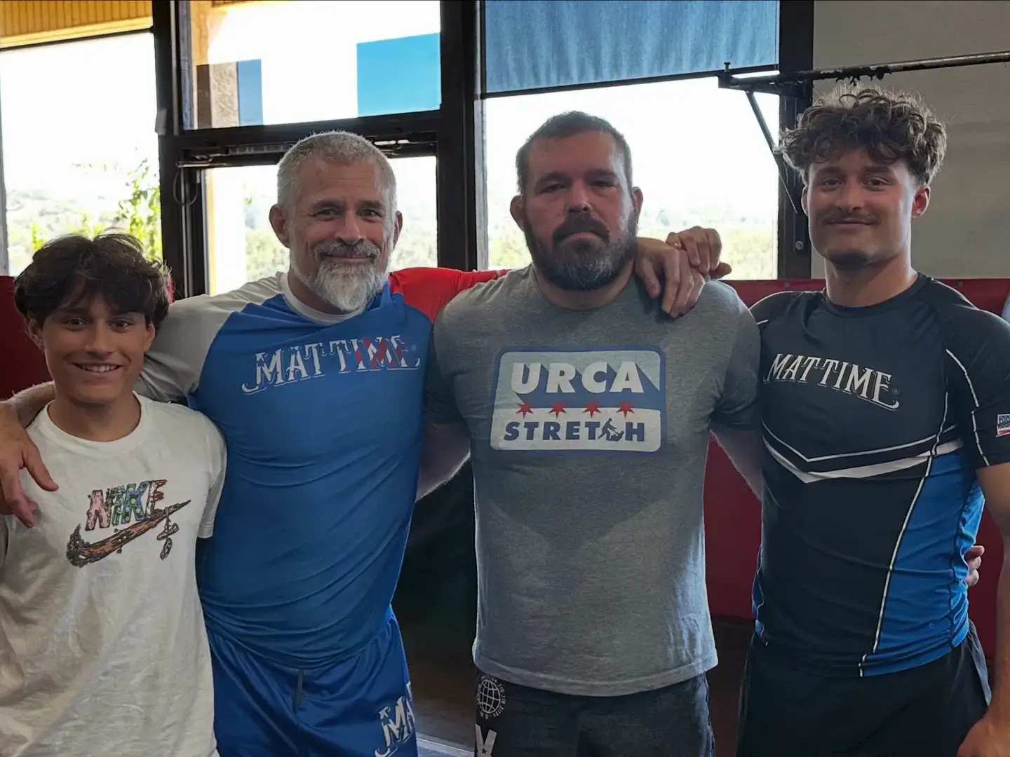 Dean Lister with MatTime grapplers