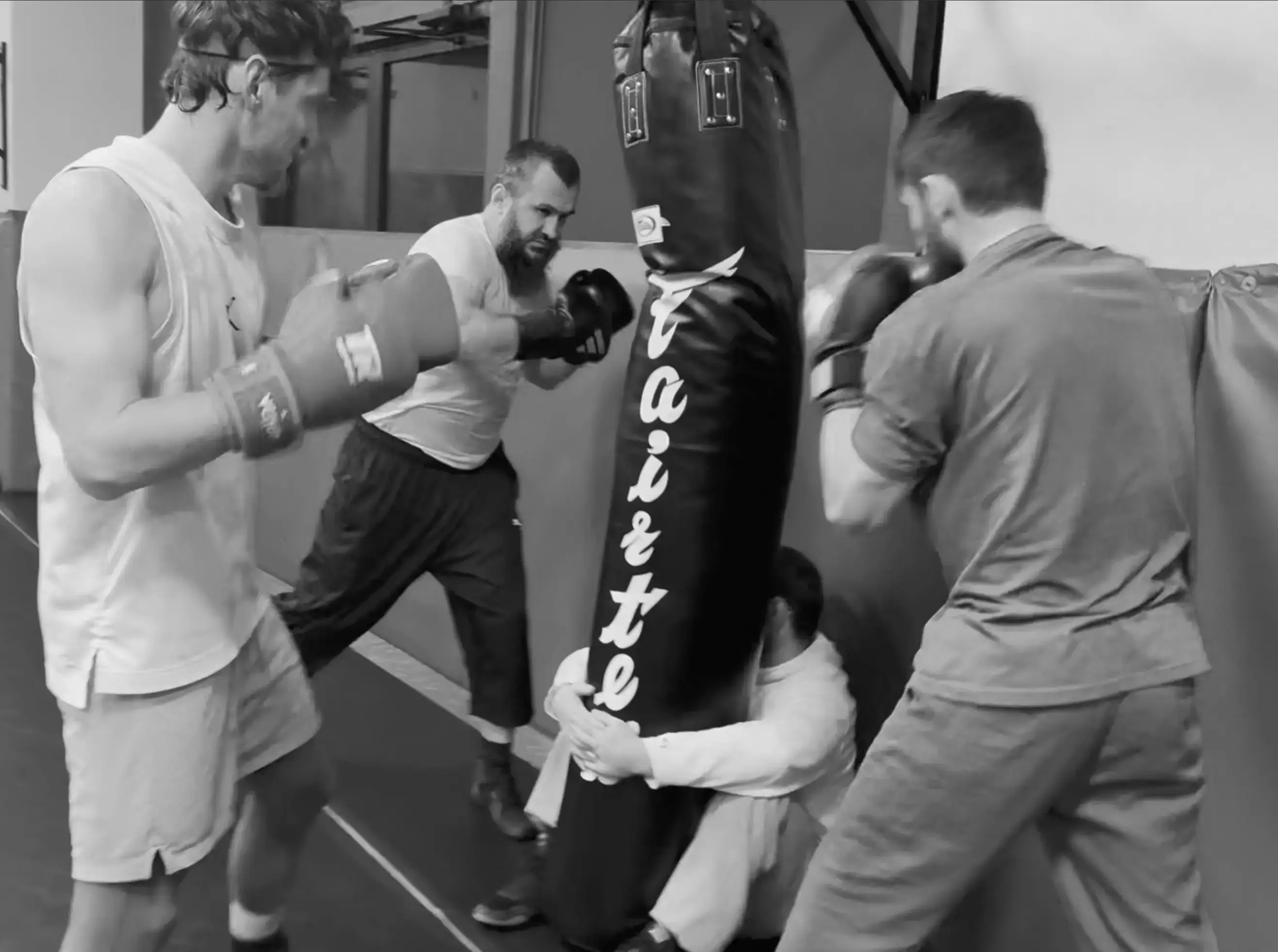 Hitting the heavy bag