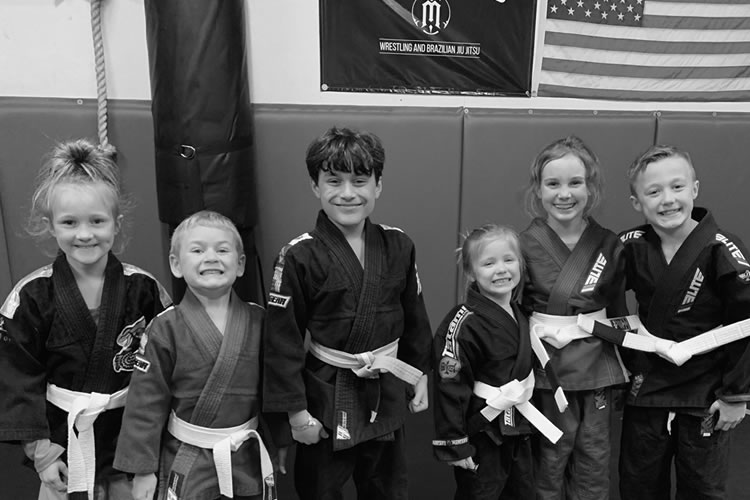 Smiling Kids at Jiu Jitsu practice